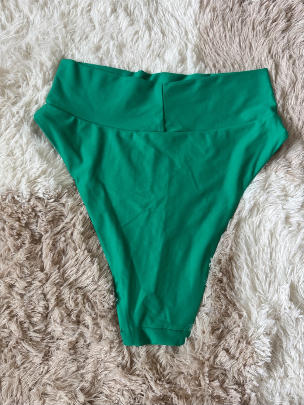 High-Waist Green Bikini Bottom - Women Swim - Picture 2 of 4